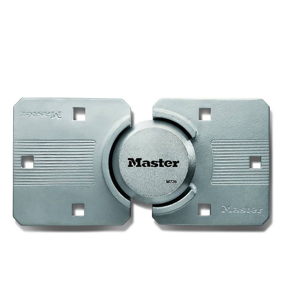 Master Lock Heavy Duty Outdoor Hasp Keyed Padlock, 9-1/16-in Wide x 1/2-in Shackle | M736XKAD