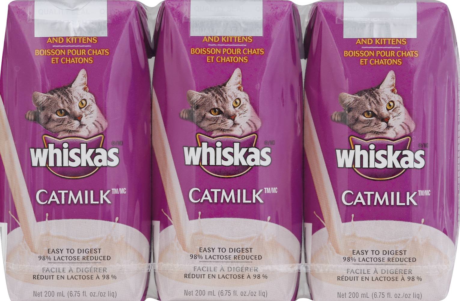 Whiskas Lactose Reduced Cat Milk (600 ml)