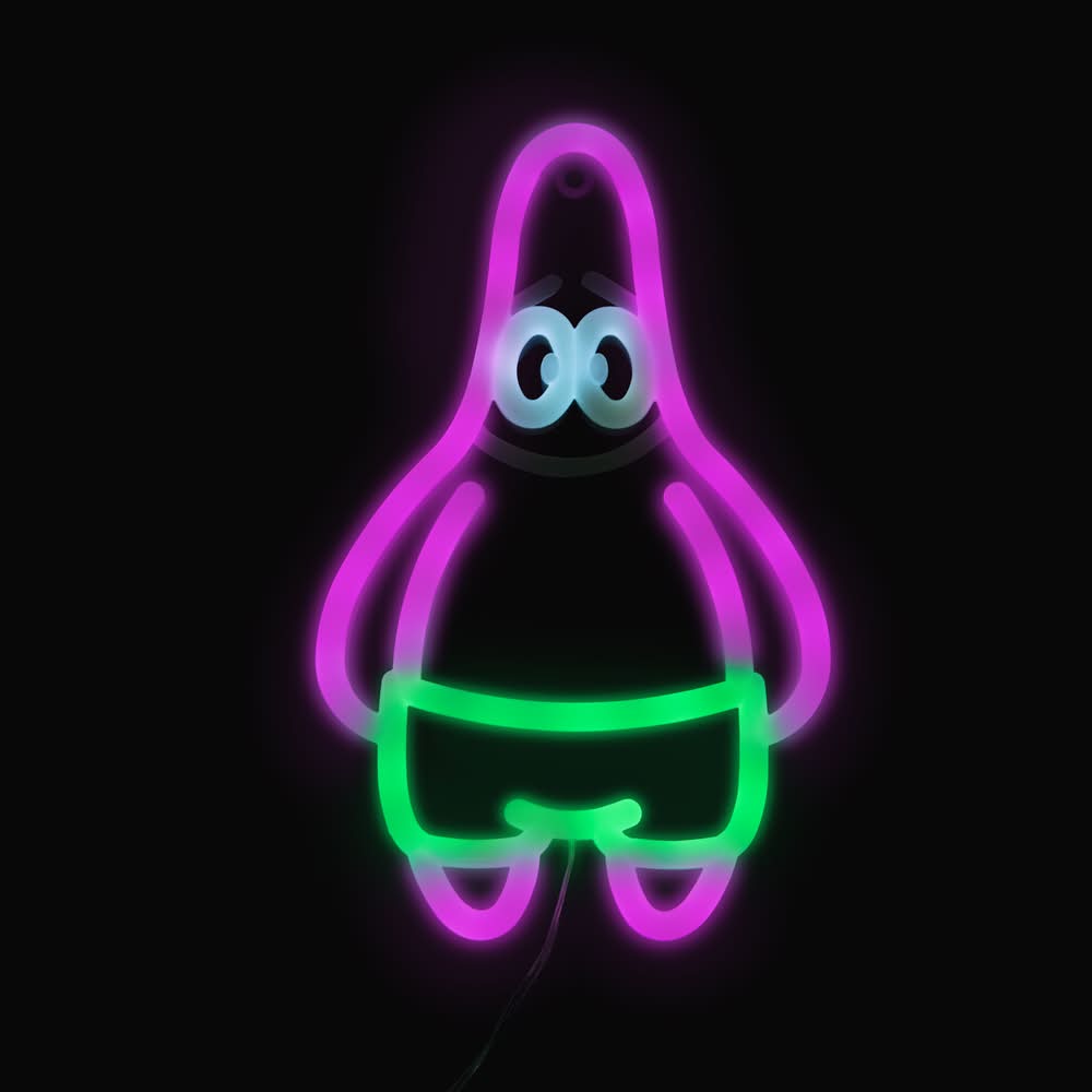 Licensed Neon Wall Art Patrick