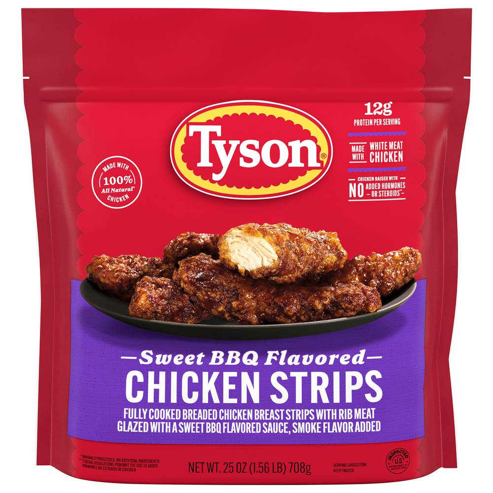 Tyson Honey Bbq Flavored Chicken Strips (1.56 lbs)