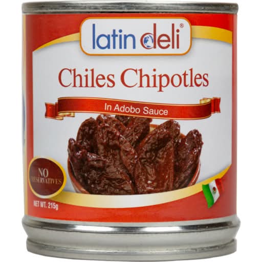 Latin Deli Chiles Chipotles in Adobo Sauce (215g)