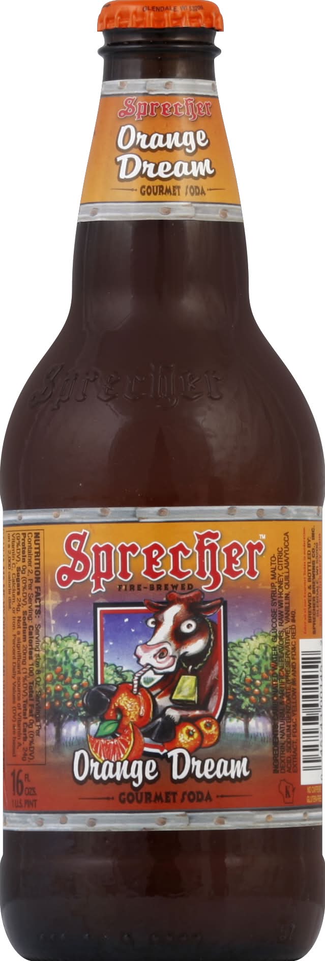Sprecher Brewing Co. Orange Dream Soda (16 fl oz)