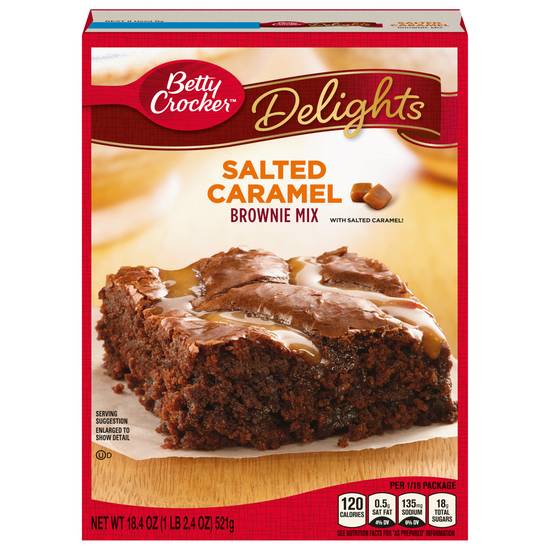 Betty Crocker Delights Salted Caramel Brownie Mix