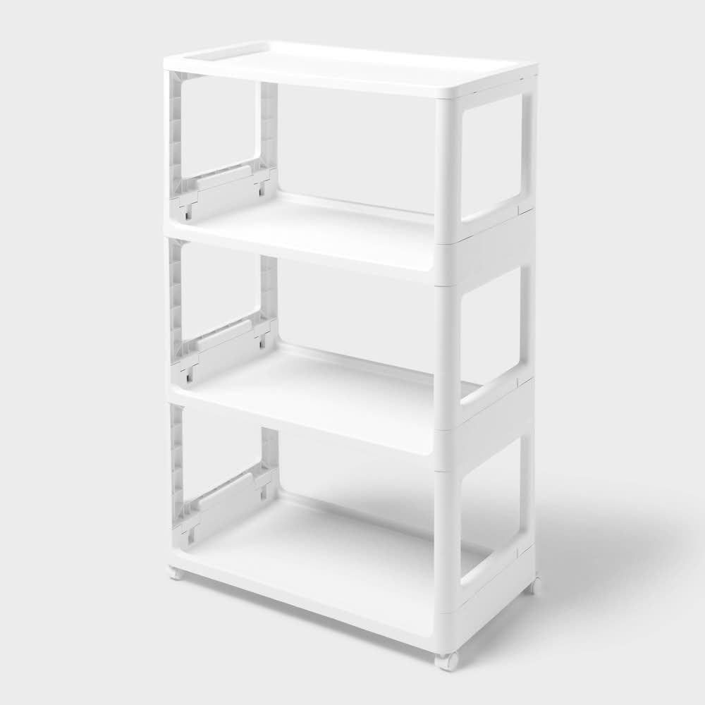 Brightroom Rolling Collapsible 3 Tier Shelf