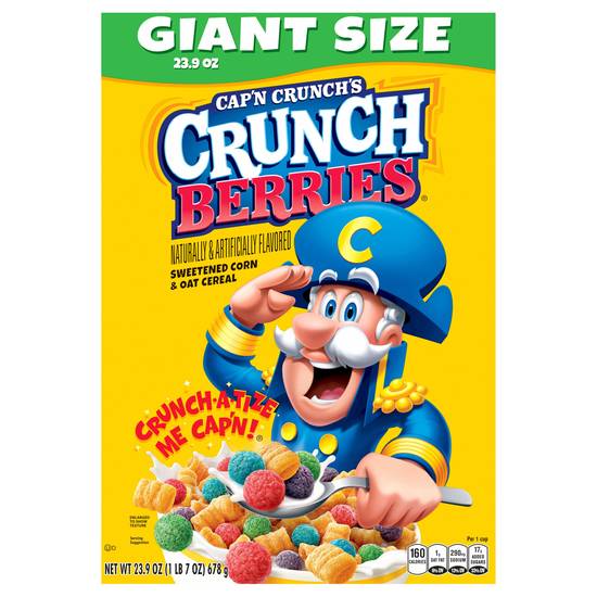 Cap'n Crunch's Giant Size Crunch Berries Corn & Oat Cereal