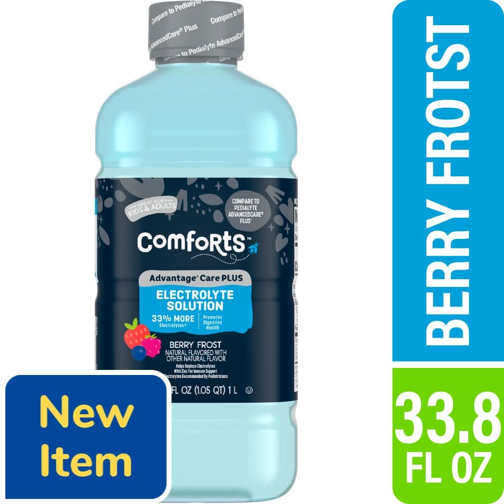 Comforts Electrolyte Solution Drink, Berry Frost (33.8 fl oz)