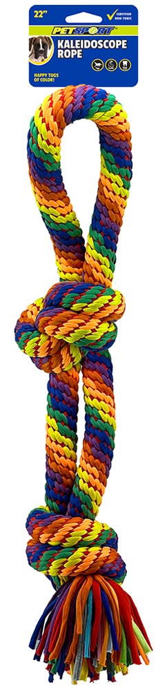 Petsport Kaleidoscope Tug Knot Rope Dog Toy (X-Large)