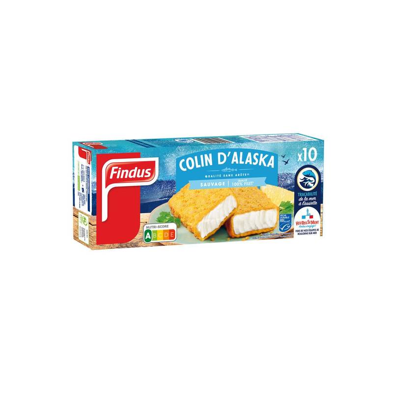 Findus - Panés de colin (10 pièces)