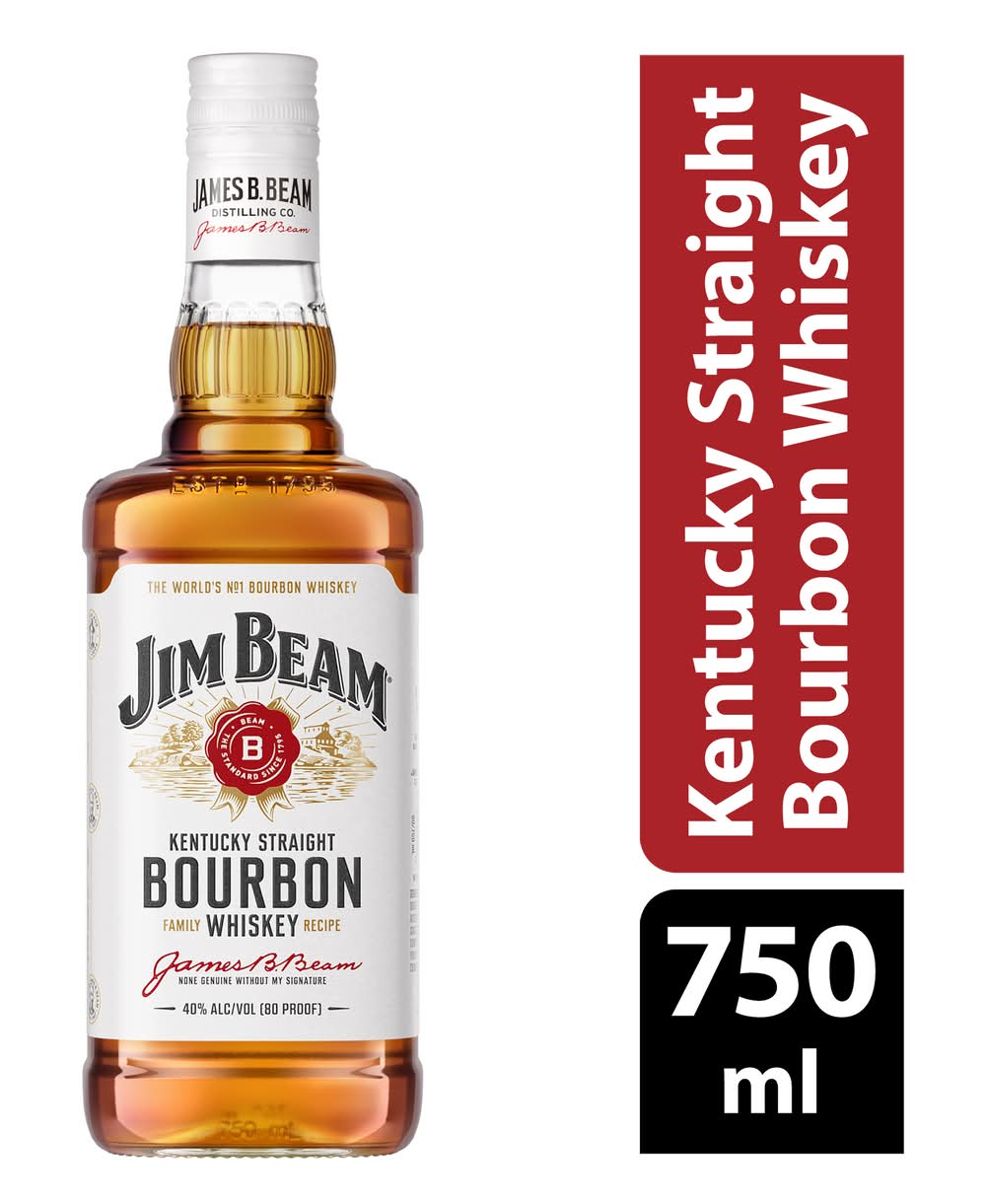 Jim Beam Kentucky Straight Bourbon Whiskey (750 ml)
