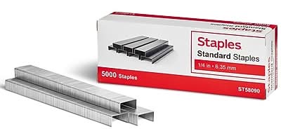 TRU RED Standard Staples, 1/4‑Inch Leg Length, 5000‑Count – Everyday Office Staples