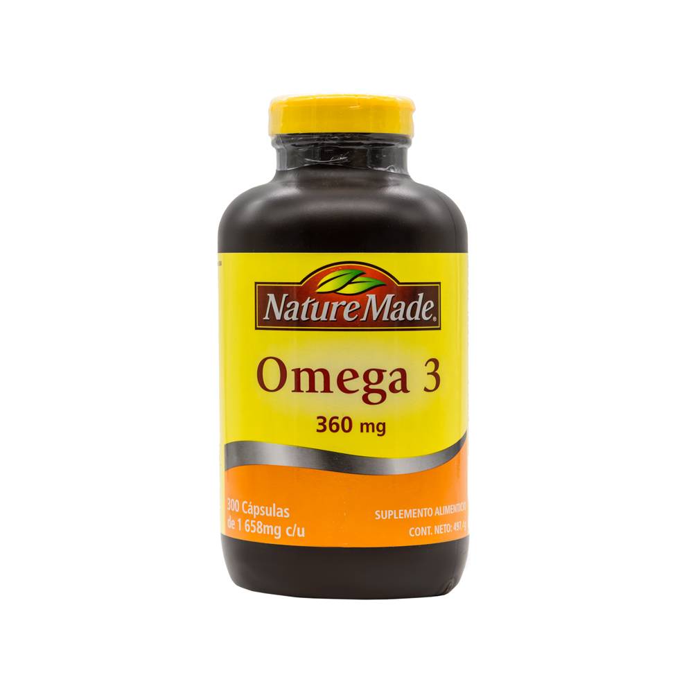 Nature made omega 3 aceite de pescado (300 cápsulas)