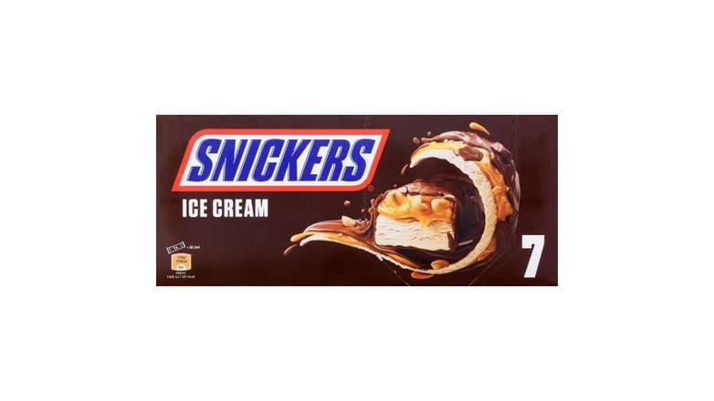 Snickers Barres glacees 319g Le paquet de 7 barres - 319g