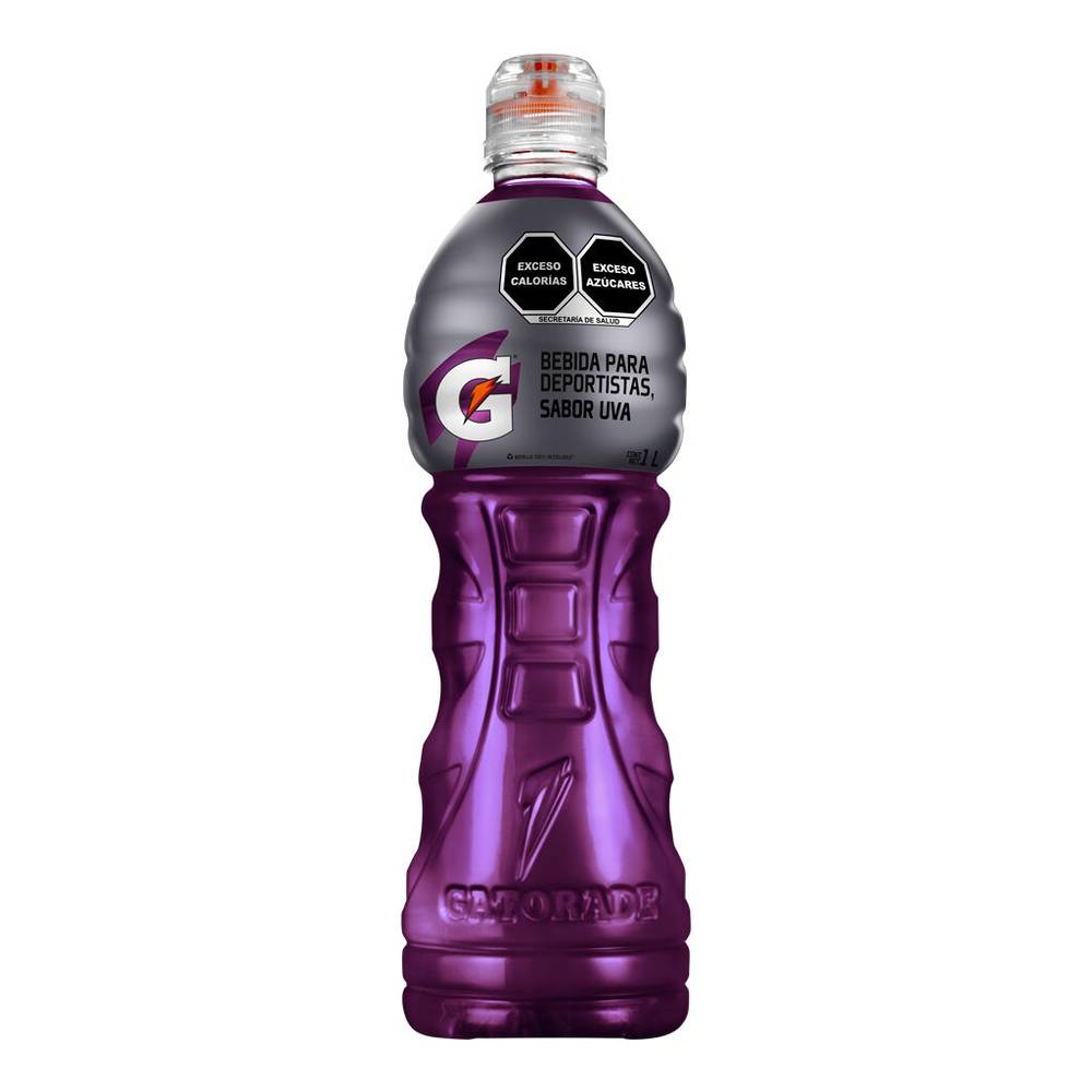 Gatorade bebida isotónica sabor uva (botella 1 l)