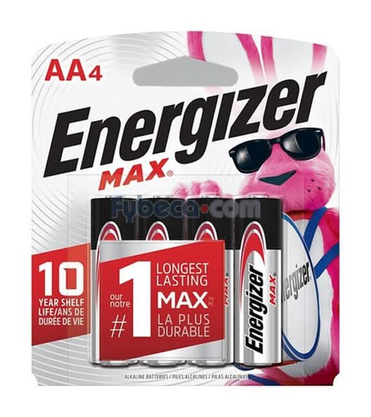 Pilas Alcalinas Energizer Pila Aax4 Energizer Max