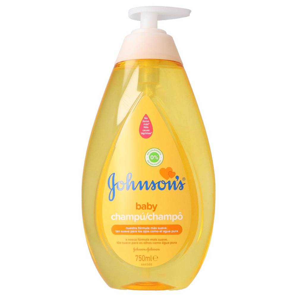 Champú bebé gold con dosificador JOHNSON 750 ml