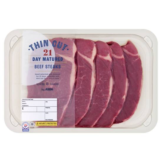 Asda Thin Cut Beef Steaks 400g