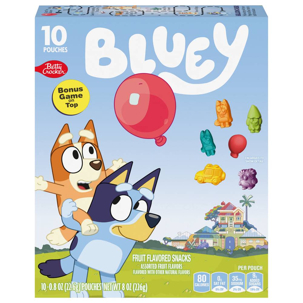 Betty Crocker Bluey Gluten Free Fruit Snacks (0.8 oz, 10 ct)