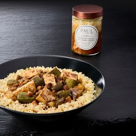 Tajine de poulet au citron confit