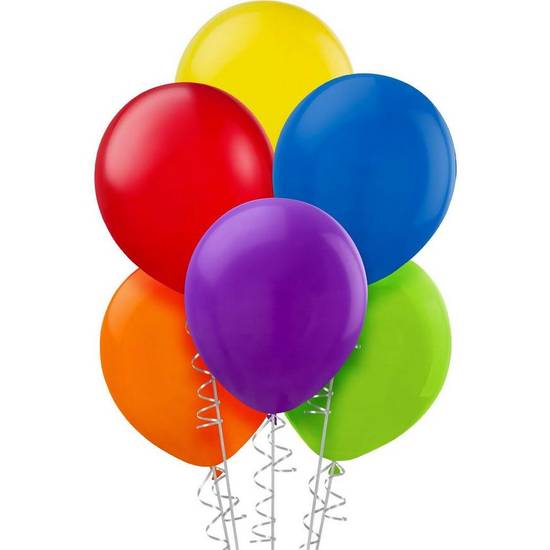 Uninflated 20ct, 9in, Assorted Color Balloons