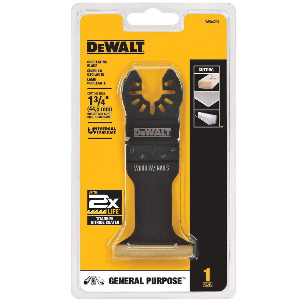 DEWALT Titanium Nitride Coated Hss Oscillating Tool Blade | DWA4204