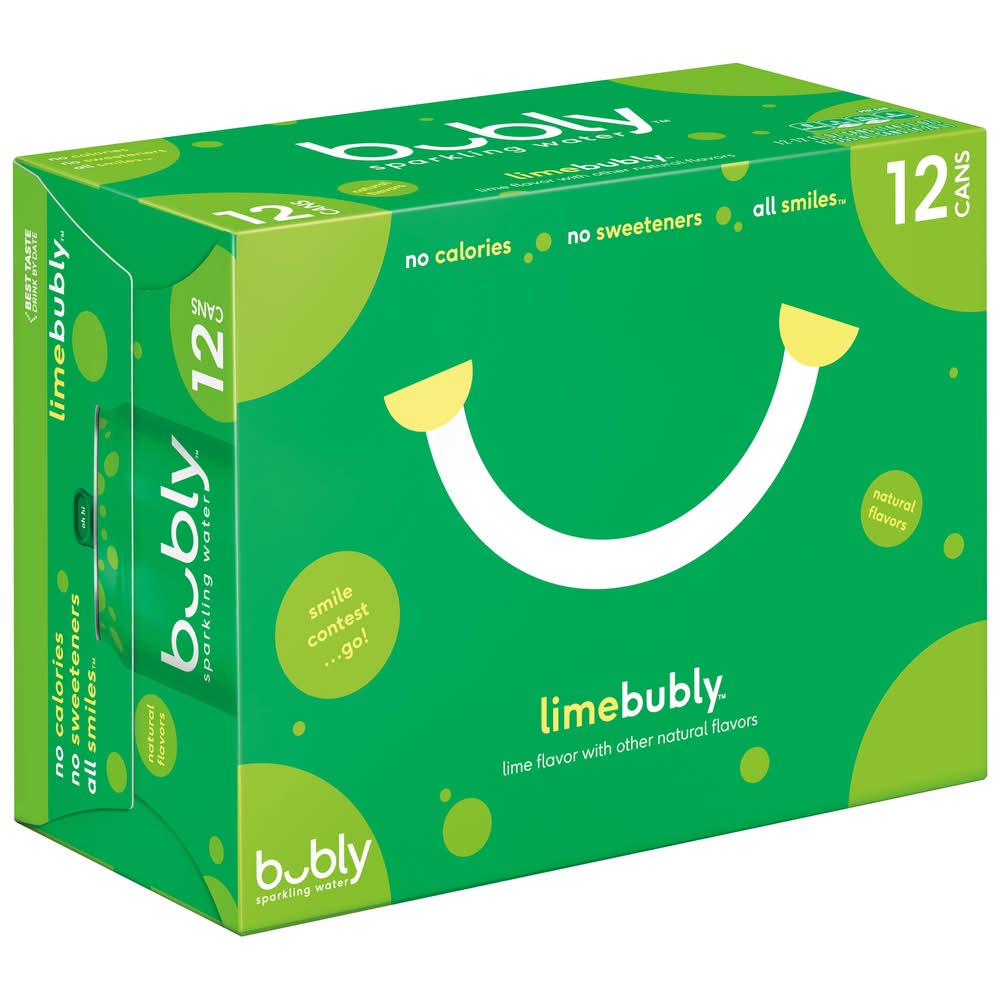 Bubly Lime Sparkling Water (12 ct, 12 oz)