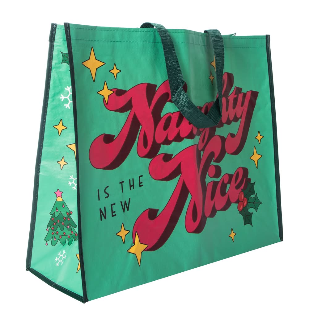 Christmas-Themed Tote Bag Naughty Nice