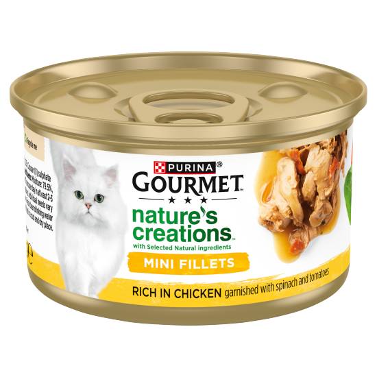 Purina Gourmet Nature's Creations Rich in Chicken Garnished With Spinach and Tomatoes