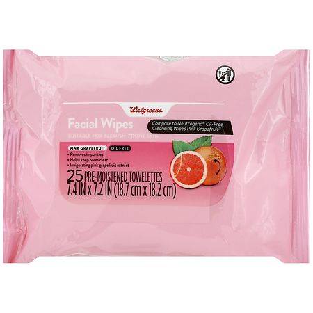 Walgreens Pink Grapefruit Facial Wipes