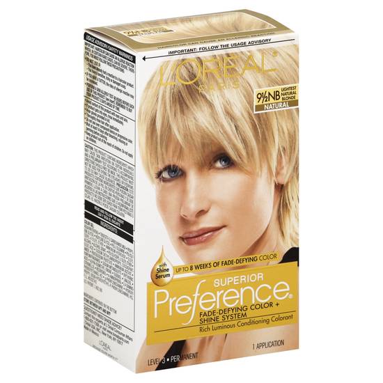L'oreal Superior Preference 9nb Lightest Natural Blonde Hair Color (1 ct)