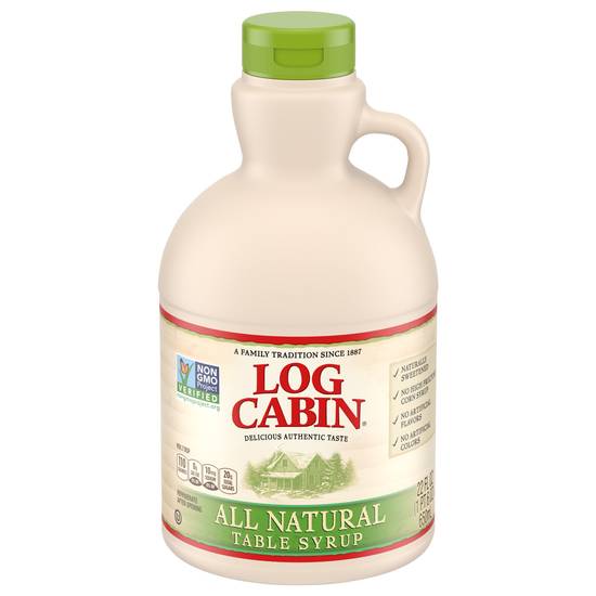 Log Cabin All Natural Flavored With Honey Table Syrup