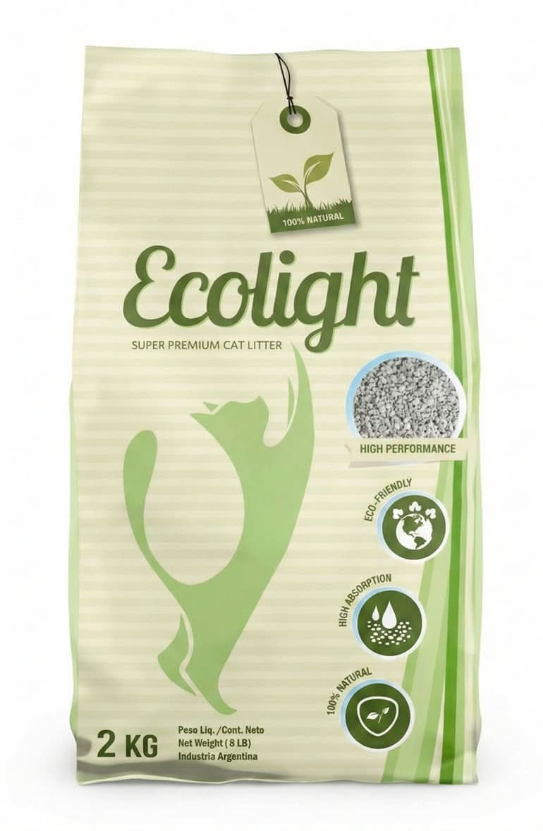 Ecolight · Super premiun arena natural para gatos (2 kg)