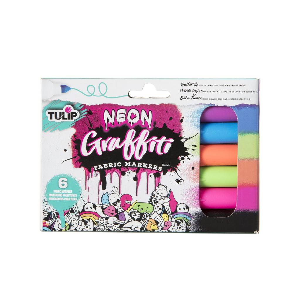 Tulip Neon Graffiti Fabric Markers Bullet Tip Delivery Near Me Order