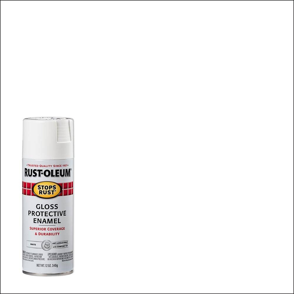 Rust-Oleum Stops Rust Gloss White Spray Paint (NET WT. 12-oz) | 7792830