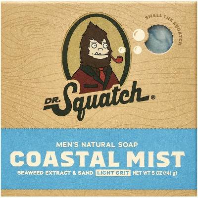Dr. Squatch Natural Bar Soap, Coastal Mist (5 oz)