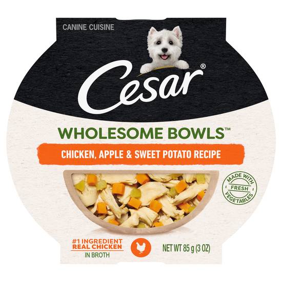 Cesar Wholesome Bowls Dog Food (chicken-apple-sweet potato)