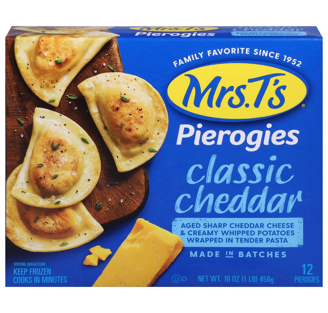 Mrs. T's Classic Cheddar Pierogies (16 oz, 12 ct)