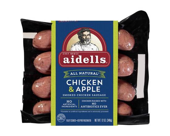 Aidells · Chicken & Apple Smoked Chicken Sausage (12 oz)