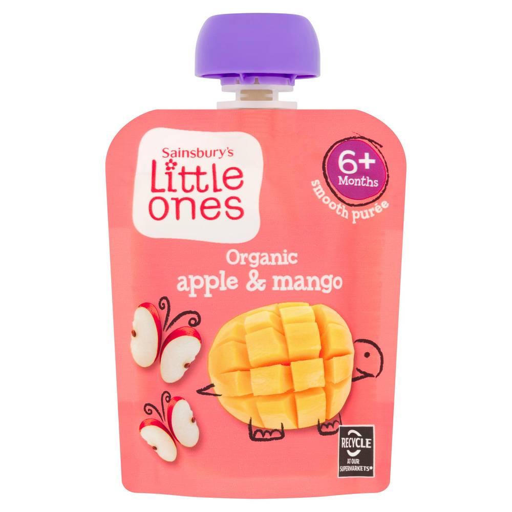 Sainsbury's Little Ones Organic Apple & Mango 4+ Months Baby Food (70g)