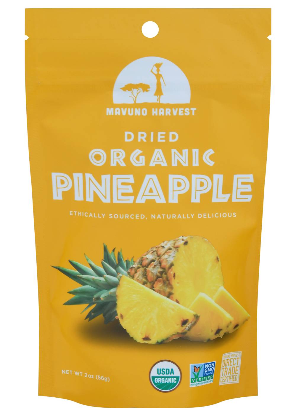Mavuno Harvest Dried Organic Pineapple (2 oz)