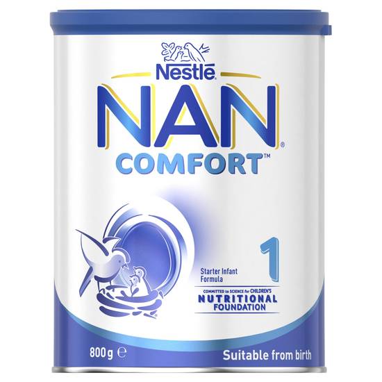Nestle Nan Comfort 1 From Birth Starter Baby Formula Powder 800g