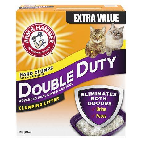 Arm & Hammer Double Duty Advanced Odour Control Clumping Cat Litter (18 kg)