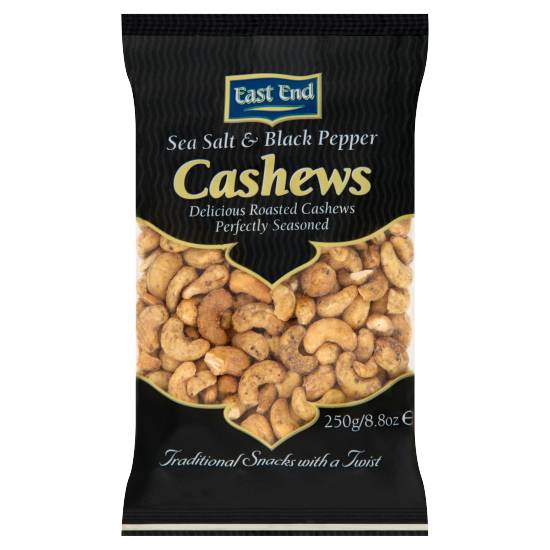 East End Sea Salt & Black Pepper Cashews (250g)