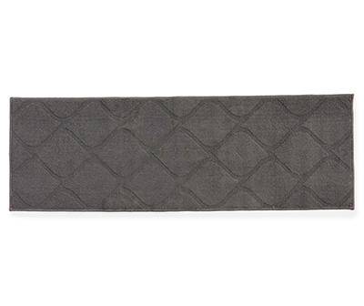 Broyhill Quatrefoil Runner, Dark Gray