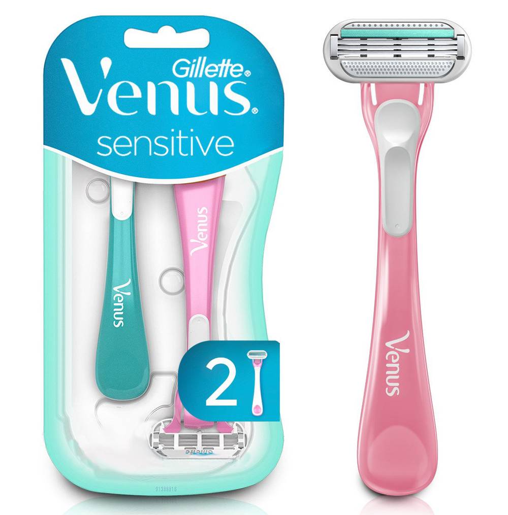 Gillette · Máquina desechable venus sensitive (2 un) (2 un)