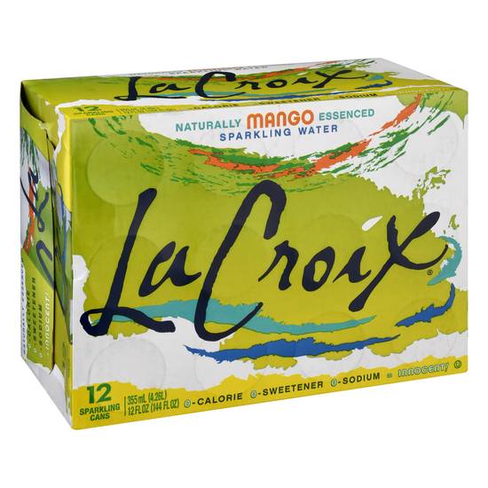 Lacroix Naturally Mango Essenced Sparkling Water (12 ct, 12 fl oz)