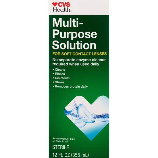 CVS Health No Rub Multi-Purpose Contact Solution, 12 OZ