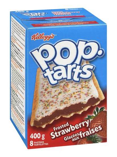 Kelloggs Pop Tarts Fraises/Strawberry 384g