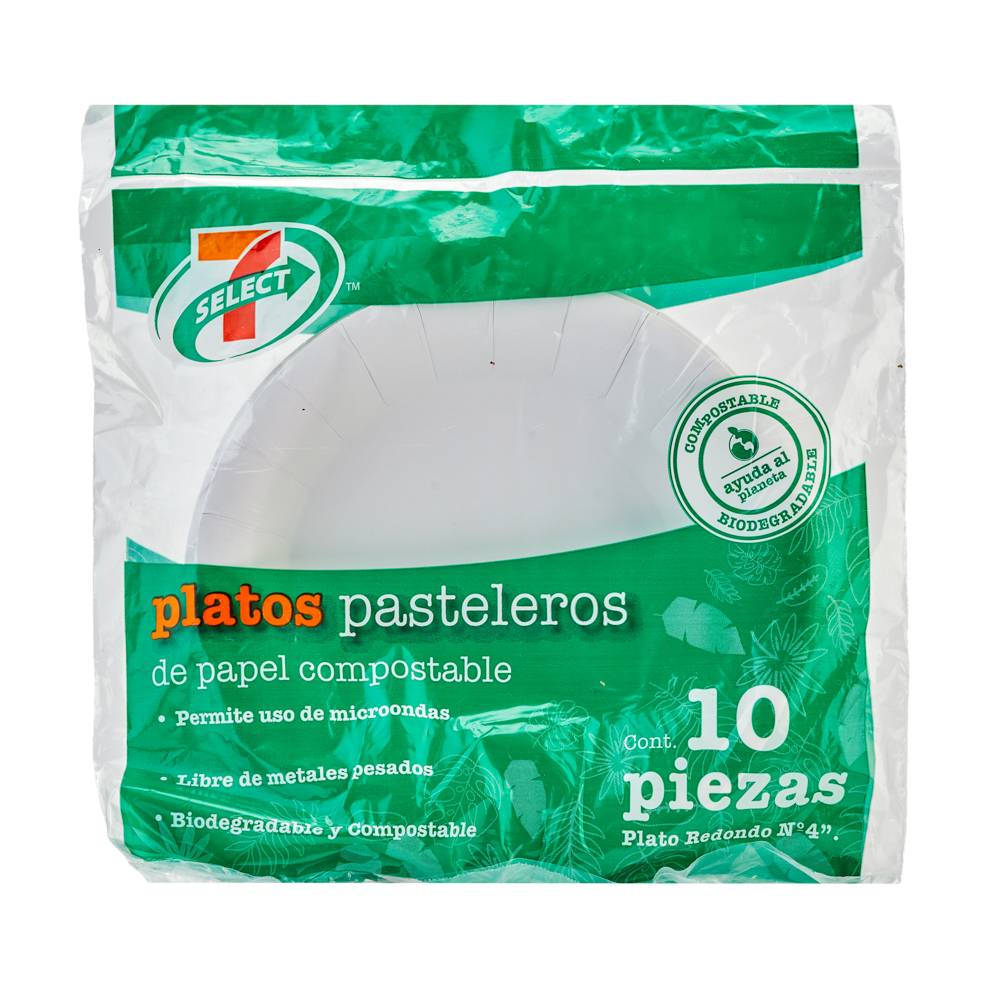 7-Select platos pasteleros de cartón (10 un)