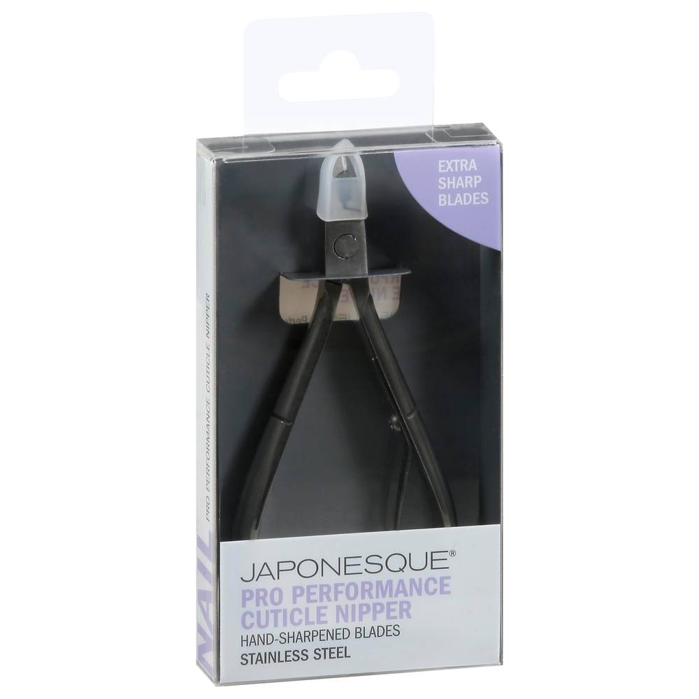 Japonesque Pro Performance Stainless Steel Cuticle Nipper, Black