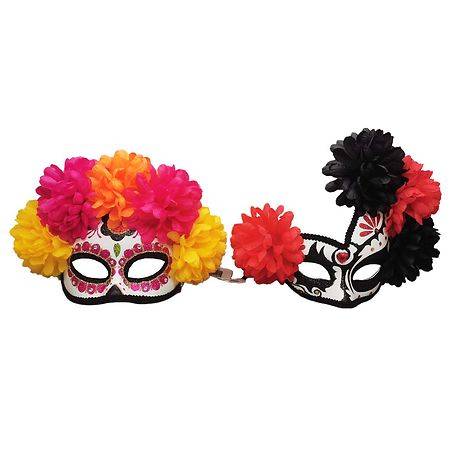 Festive Voice Happy Halloween Day of the Dead Mask Adult - 1.0 ea